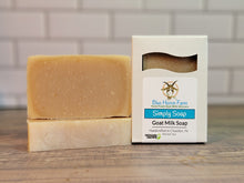 Load image into Gallery viewer, Simply Soap Unscented Goat Milk Bar Soap