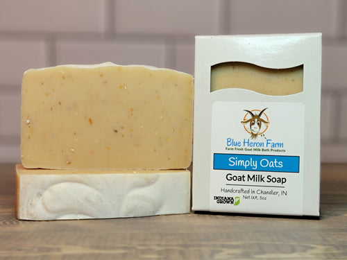 Simply Oats Unscented Goat Milk Bar Soap