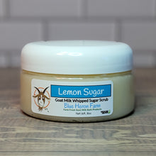 Load image into Gallery viewer, Lemon Sugar Whipped Goat Milk Sugar Scrub