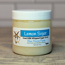 Load image into Gallery viewer, Lemon Sugar Whipped Goat Milk Sugar Scrub