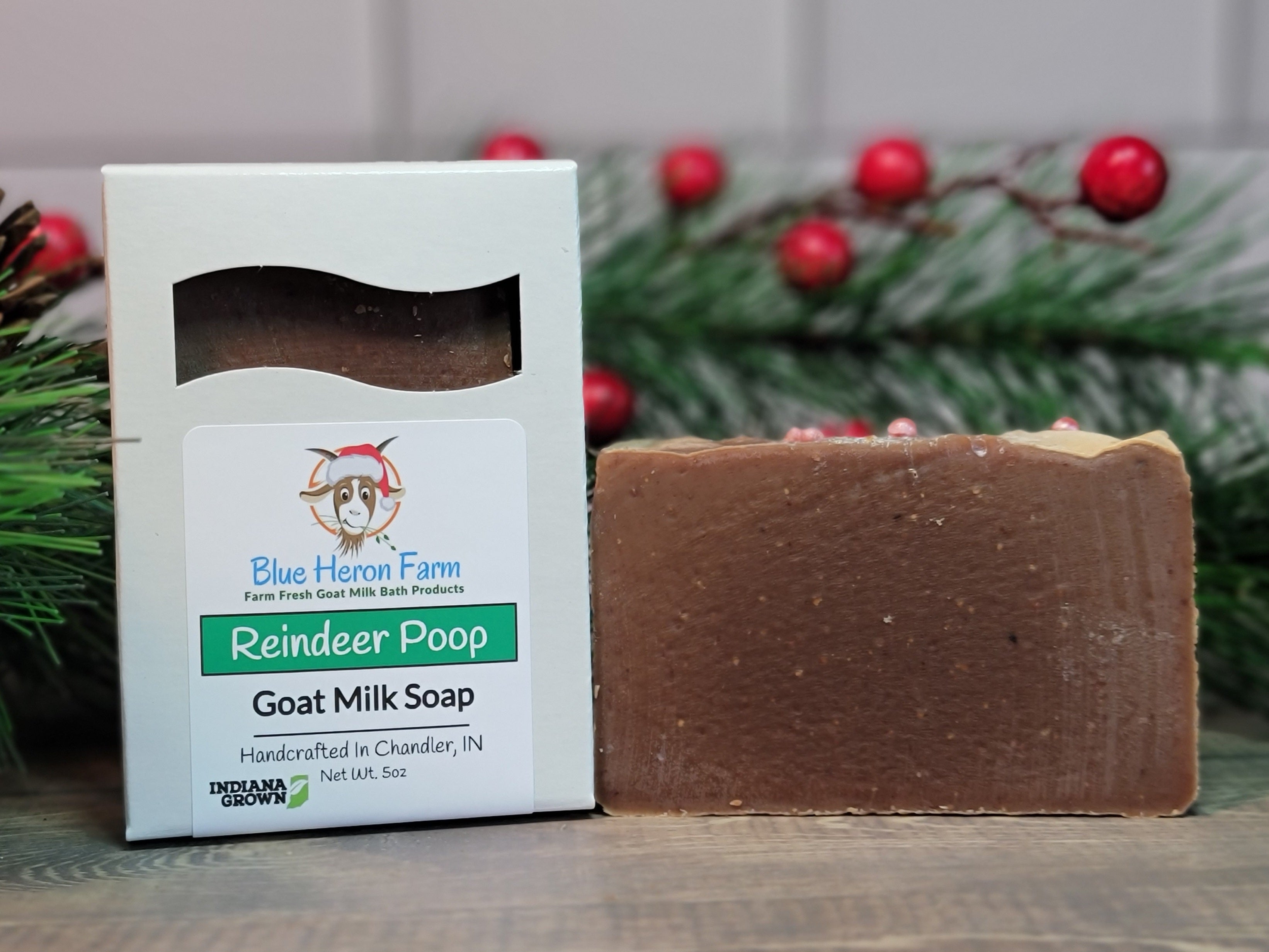 Reindeer Poop Goat Milk Soap – Blue Heron Farm Indiana