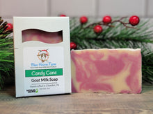 Load image into Gallery viewer, Candy Cane Goat Milk Soap