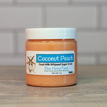 Load image into Gallery viewer, Coconut Peach Goat Milk Whipped Sugar Scrub