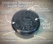 Load image into Gallery viewer, Charcoal Goat Milk Whipped Sugar Scrub