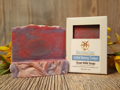 Wild Berry Tulips Goat Milk Soap