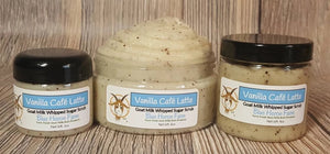 Vanilla Café Latte Goat Milk Emulsified Sugar Scrub, Coffee Sugar Scrub, Whipped Sugar Scrub, Body Polish, Coffee Gift
