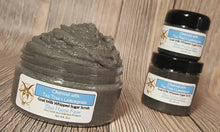 Load image into Gallery viewer, Charcoal with Tea Tree &amp; Lemongrass Goat Milk Whipped Sugar Scrub, Charcoal Sugar Scrub, Emulsified Sugar Scrub, Spa Party Favors