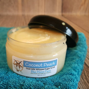 Coconut Peach Goat Milk Whipped Sugar Scrub